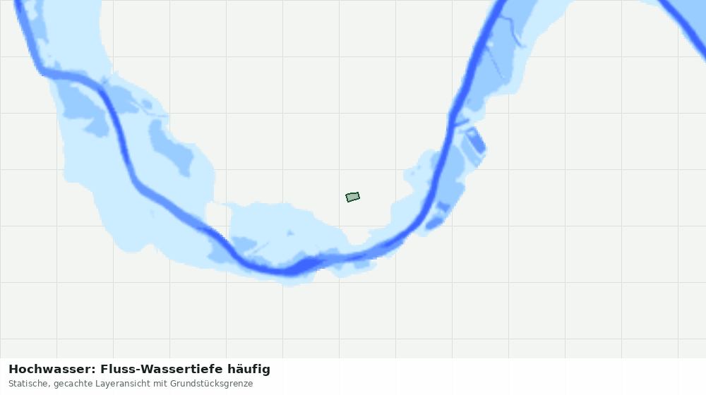 Statische Kartenansicht: Hochwasser: Fluss-Wassertiefe häufig