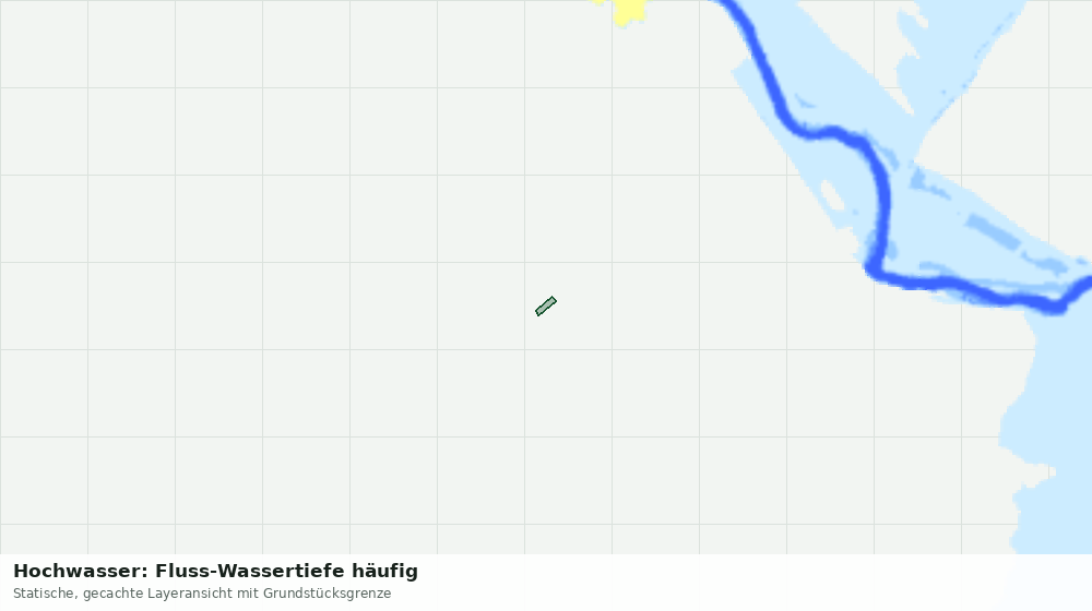 Statische Kartenansicht: Hochwasser: Fluss-Wassertiefe häufig
