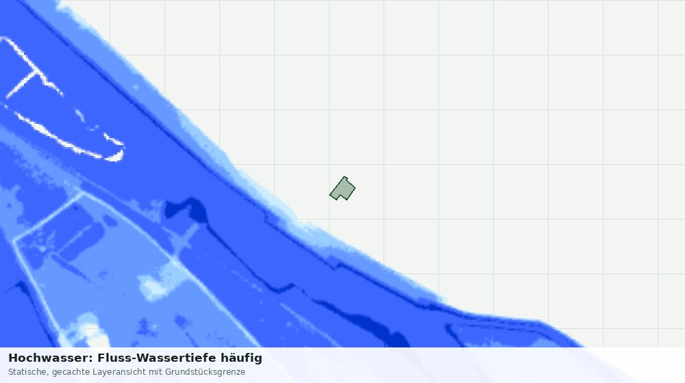 Statische Kartenansicht: Hochwasser: Fluss-Wassertiefe häufig