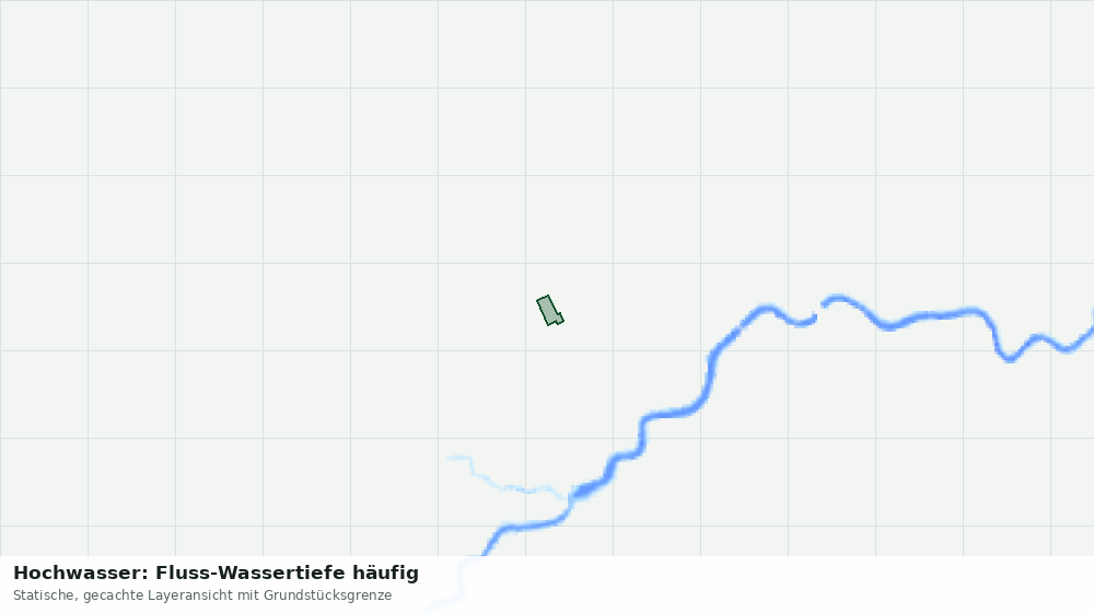 Statische Kartenansicht: Hochwasser: Fluss-Wassertiefe häufig