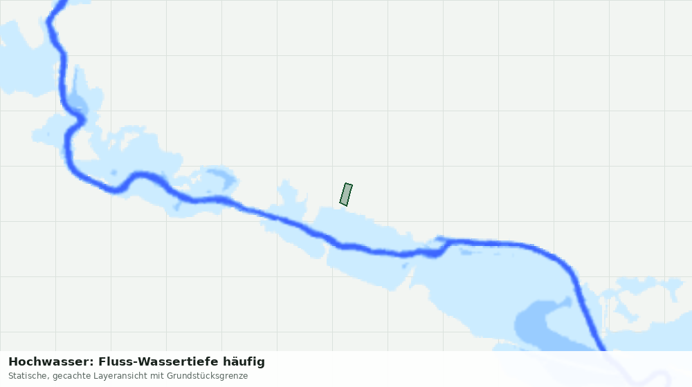 Statische Kartenansicht: Hochwasser: Fluss-Wassertiefe häufig