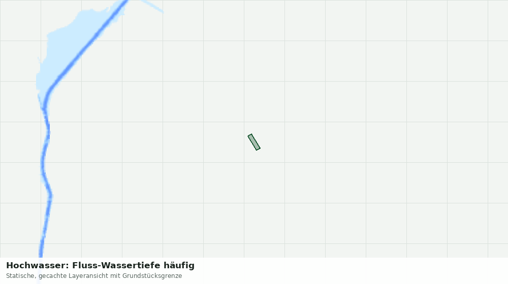 Statische Kartenansicht: Hochwasser: Fluss-Wassertiefe häufig