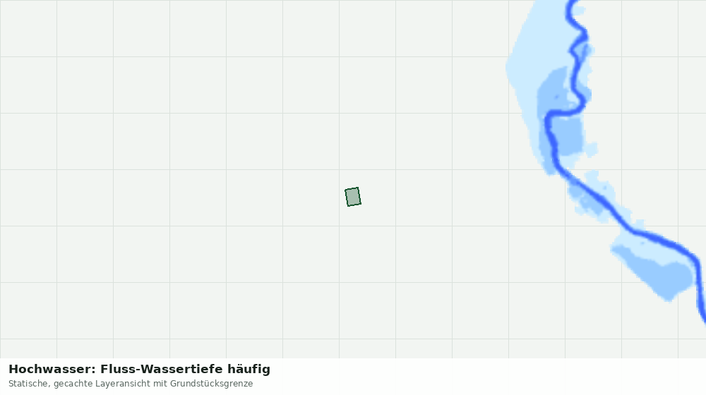 Statische Kartenansicht: Hochwasser: Fluss-Wassertiefe häufig