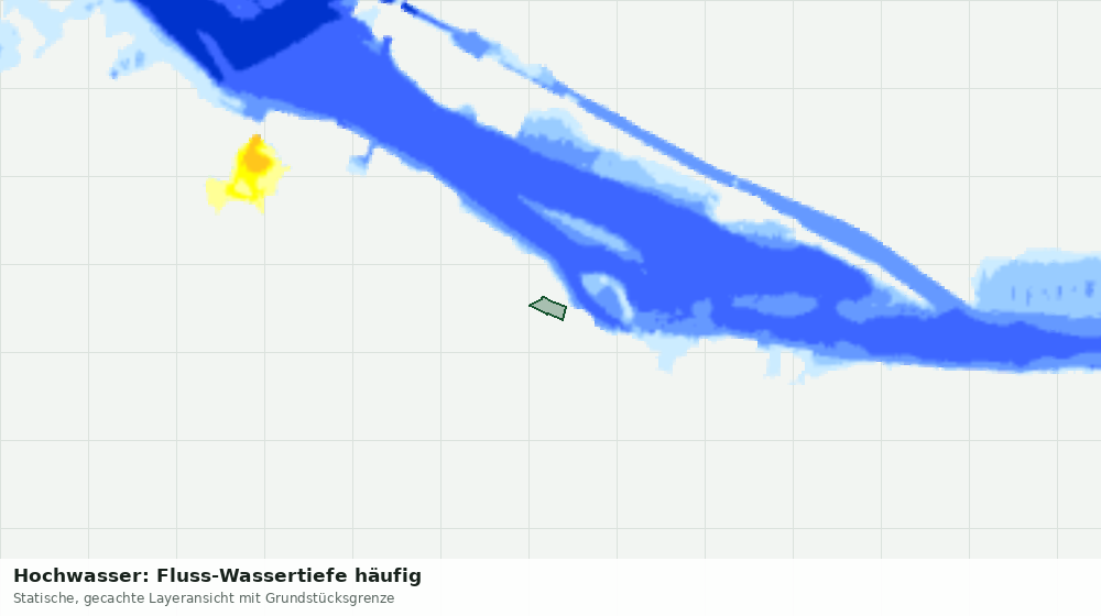 Statische Kartenansicht: Hochwasser: Fluss-Wassertiefe häufig