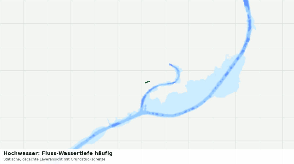 Statische Kartenansicht: Hochwasser: Fluss-Wassertiefe häufig