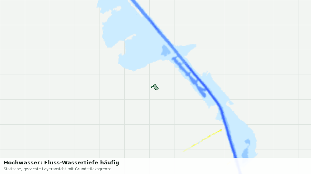 Statische Kartenansicht: Hochwasser: Fluss-Wassertiefe häufig