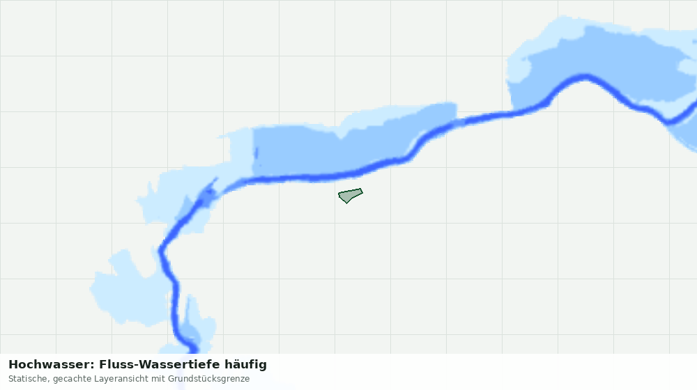 Statische Kartenansicht: Hochwasser: Fluss-Wassertiefe häufig