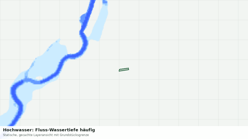 Statische Kartenansicht: Hochwasser: Fluss-Wassertiefe häufig
