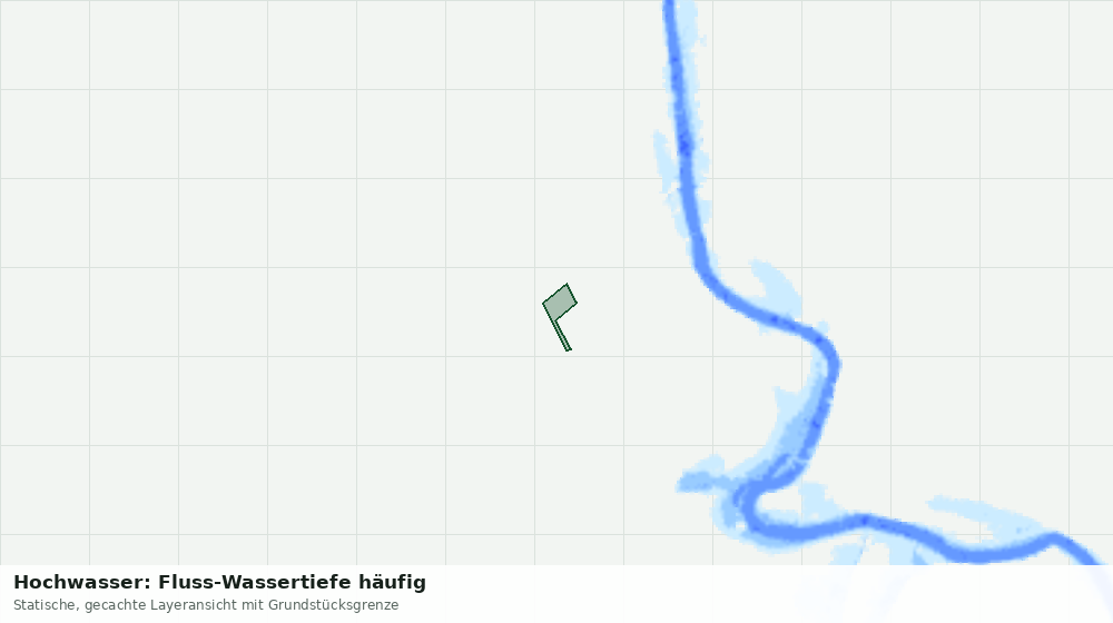 Statische Kartenansicht: Hochwasser: Fluss-Wassertiefe häufig