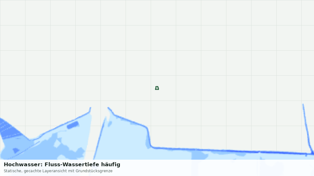 Statische Kartenansicht: Hochwasser: Fluss-Wassertiefe häufig