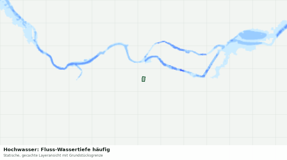Statische Kartenansicht: Hochwasser: Fluss-Wassertiefe häufig