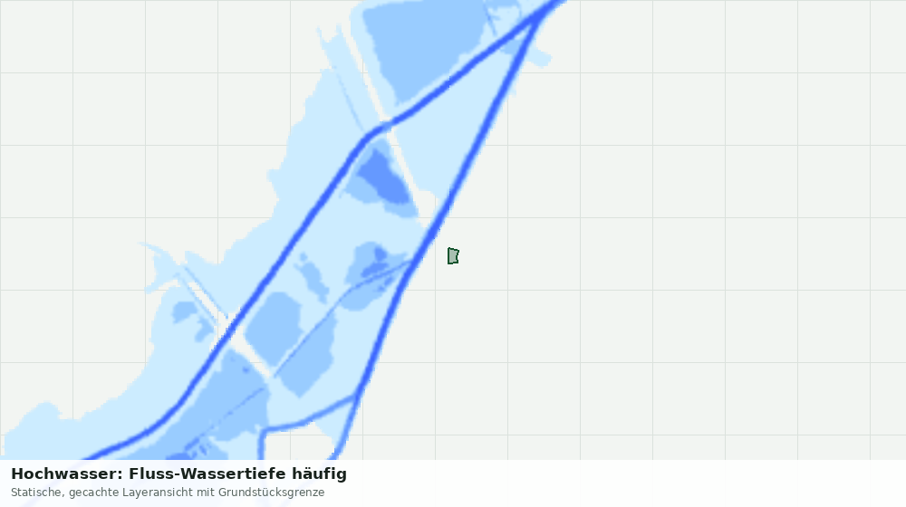 Statische Kartenansicht: Hochwasser: Fluss-Wassertiefe häufig