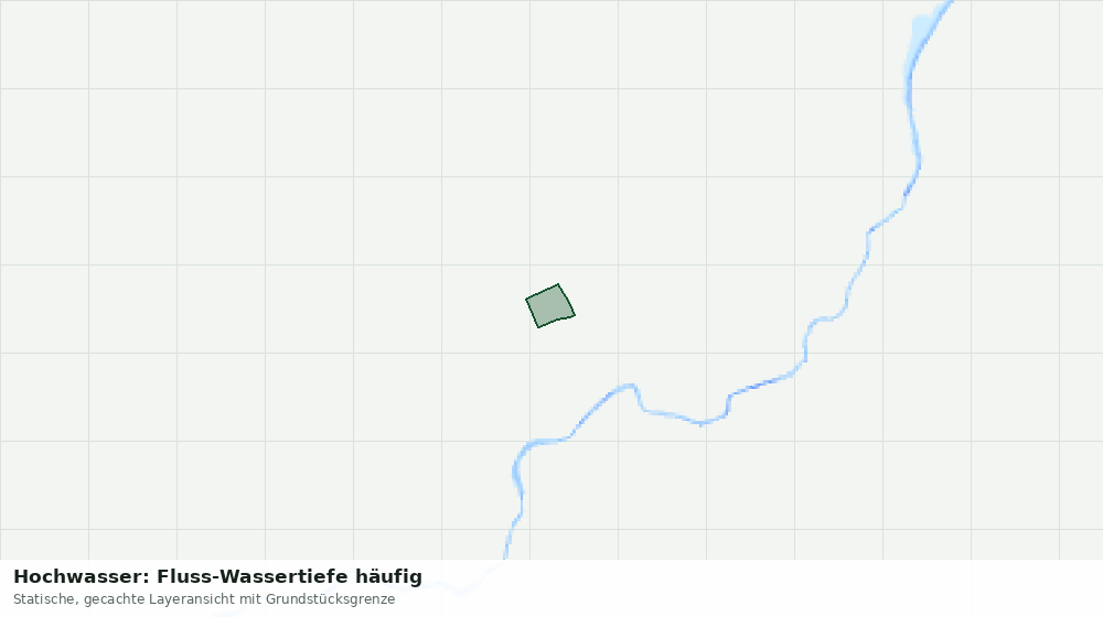 Statische Kartenansicht: Hochwasser: Fluss-Wassertiefe häufig