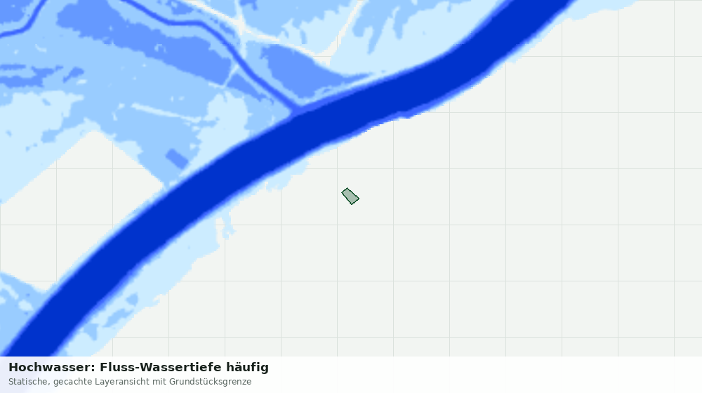 Statische Kartenansicht: Hochwasser: Fluss-Wassertiefe häufig