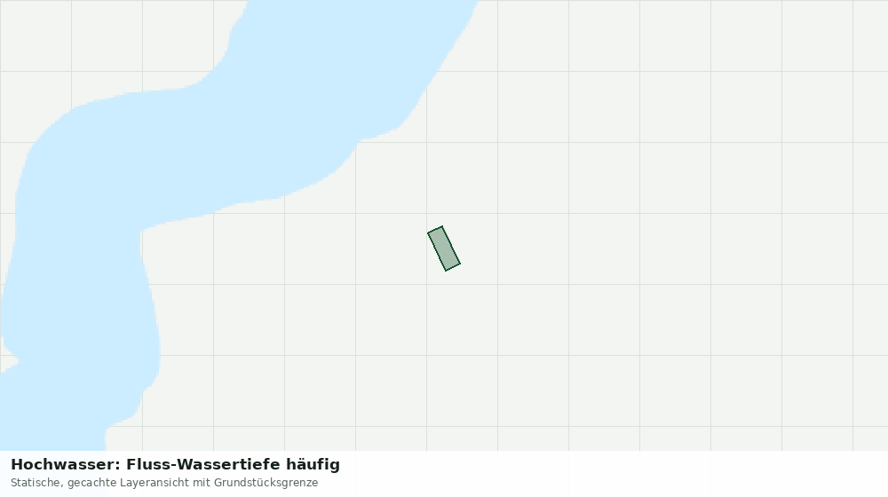 Statische Kartenansicht: Hochwasser: Fluss-Wassertiefe häufig