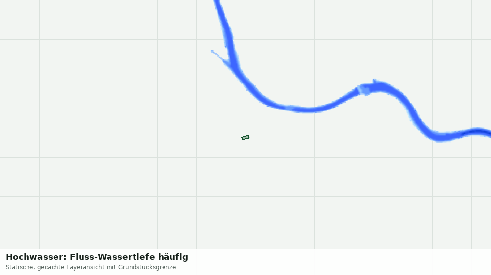 Statische Kartenansicht: Hochwasser: Fluss-Wassertiefe häufig