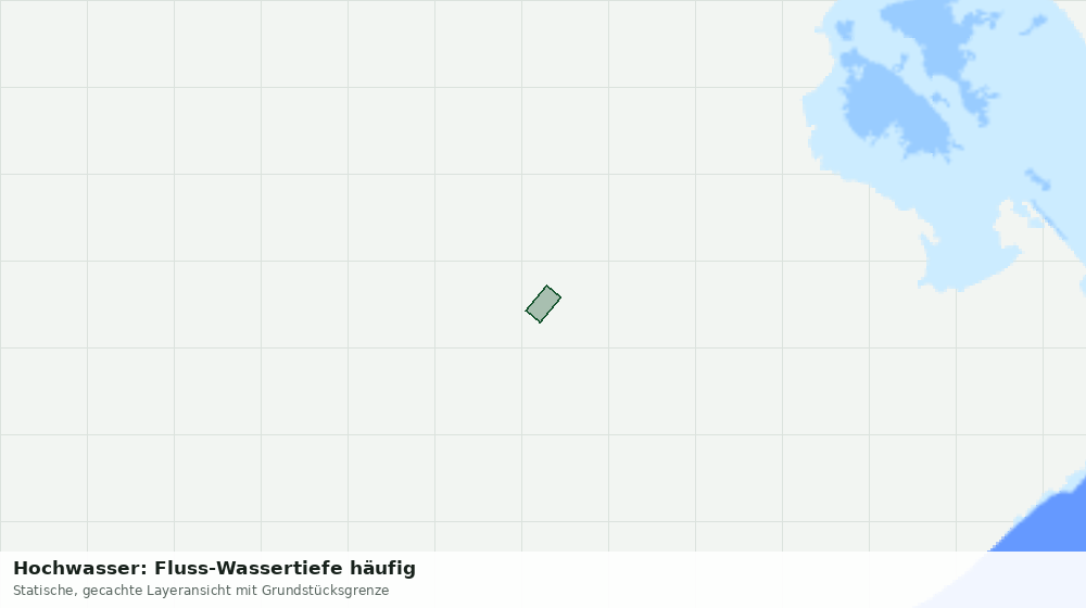 Statische Kartenansicht: Hochwasser: Fluss-Wassertiefe häufig