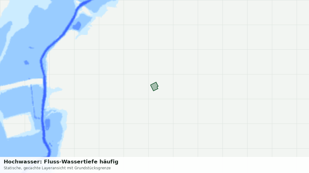Statische Kartenansicht: Hochwasser: Fluss-Wassertiefe häufig
