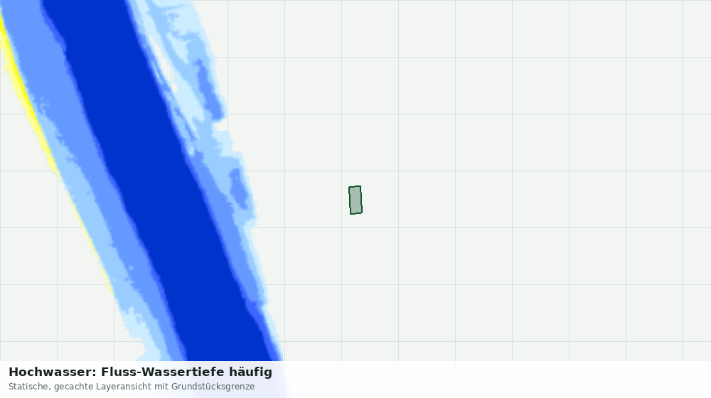 Statische Kartenansicht: Hochwasser: Fluss-Wassertiefe häufig