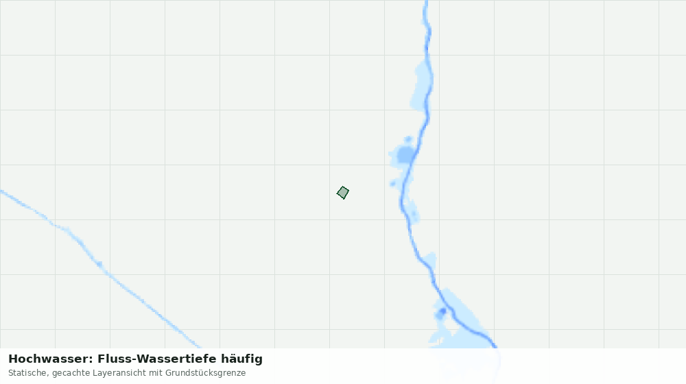 Statische Kartenansicht: Hochwasser: Fluss-Wassertiefe häufig