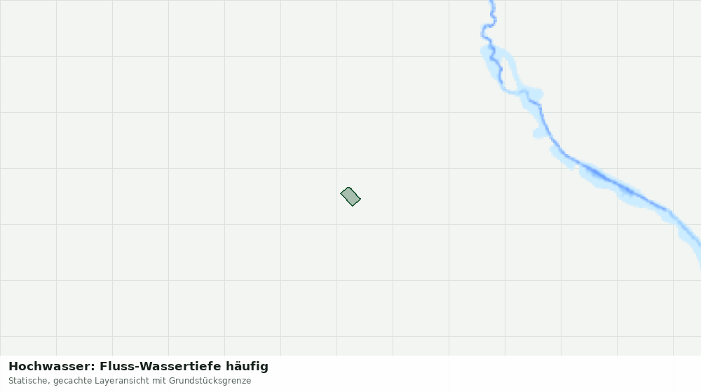 Statische Kartenansicht: Hochwasser: Fluss-Wassertiefe häufig