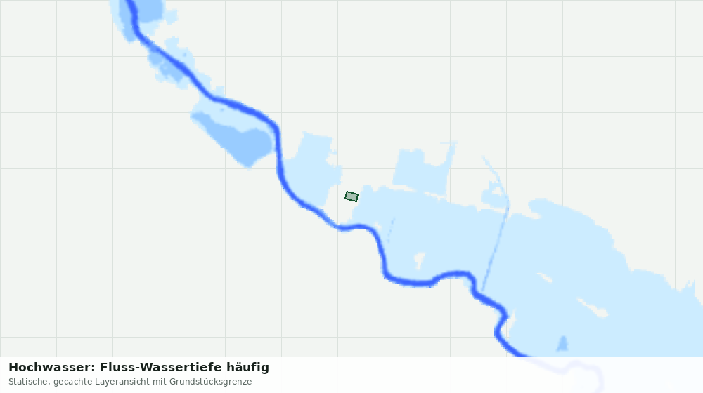Statische Kartenansicht: Hochwasser: Fluss-Wassertiefe häufig