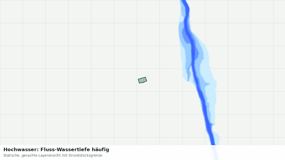 Statische Kartenansicht: Hochwasser: Fluss-Wassertiefe häufig