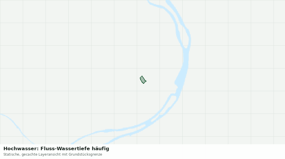 Statische Kartenansicht: Hochwasser: Fluss-Wassertiefe häufig