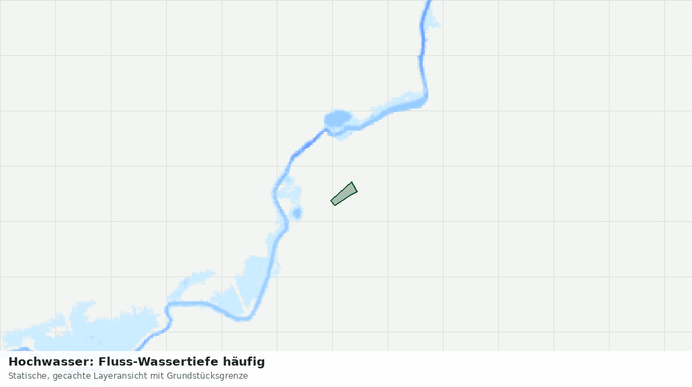 Statische Kartenansicht: Hochwasser: Fluss-Wassertiefe häufig