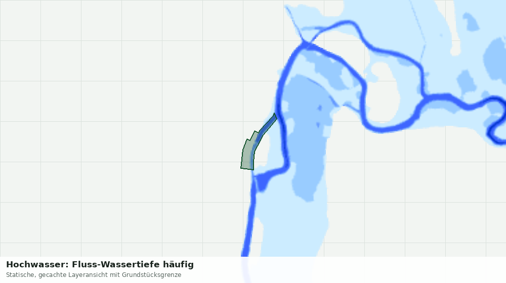 Statische Kartenansicht: Hochwasser: Fluss-Wassertiefe häufig