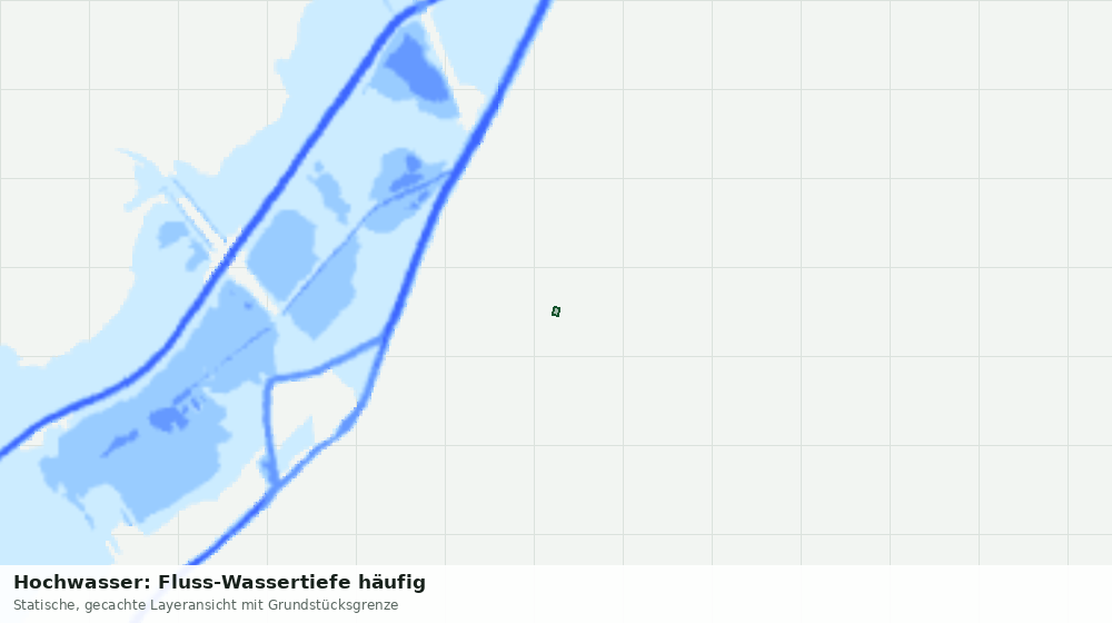 Statische Kartenansicht: Hochwasser: Fluss-Wassertiefe häufig