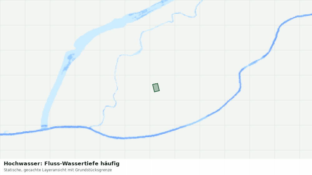 Statische Kartenansicht: Hochwasser: Fluss-Wassertiefe häufig