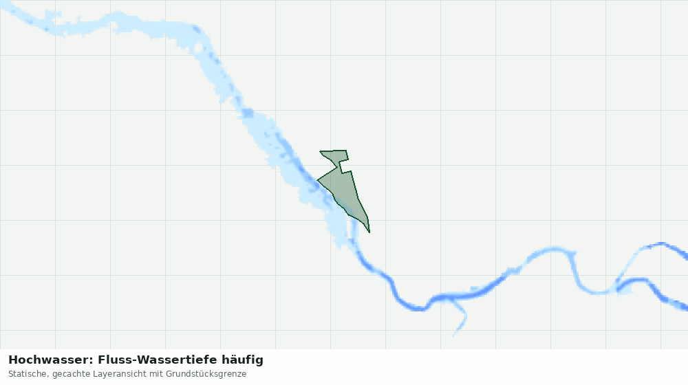 Statische Kartenansicht: Hochwasser: Fluss-Wassertiefe häufig