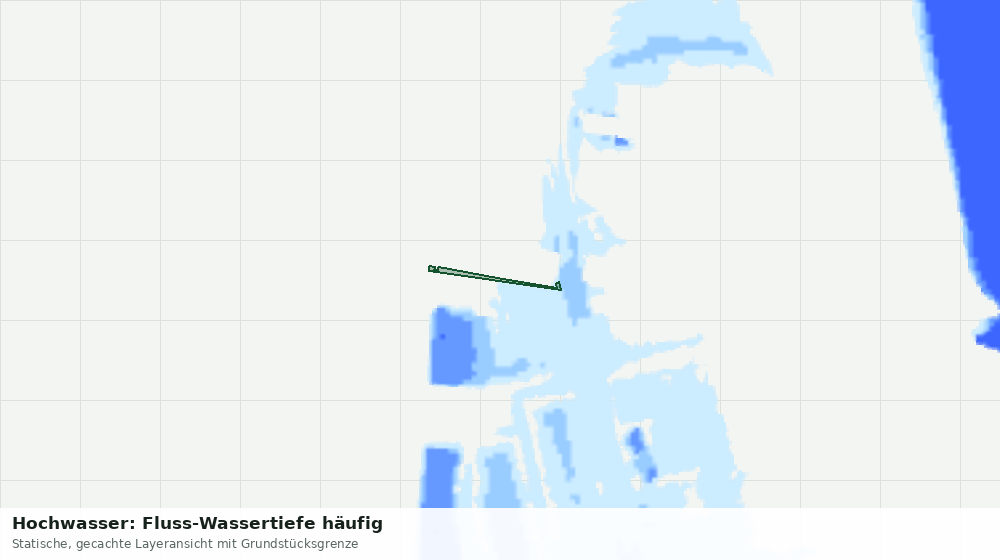 Statische Kartenansicht: Hochwasser: Fluss-Wassertiefe häufig