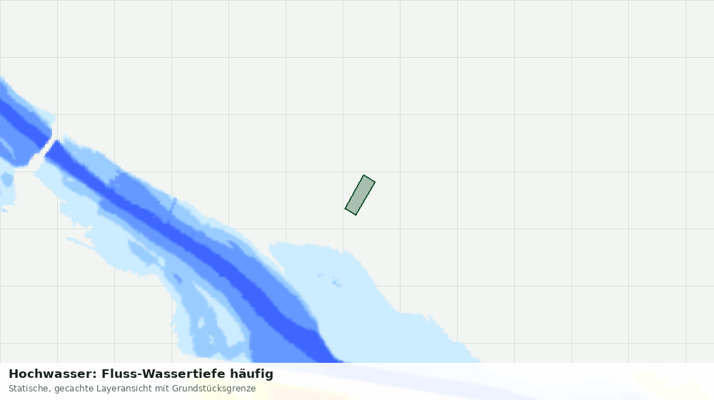 Statische Kartenansicht: Hochwasser: Fluss-Wassertiefe häufig