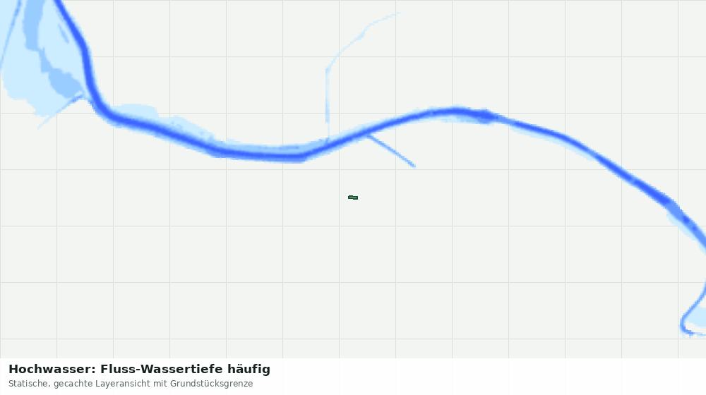 Statische Kartenansicht: Hochwasser: Fluss-Wassertiefe häufig