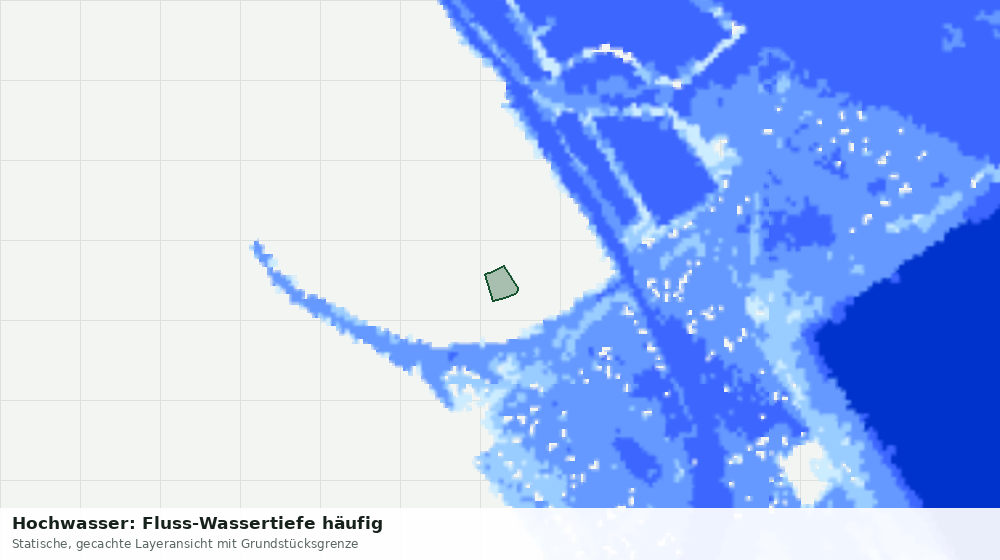 Statische Kartenansicht: Hochwasser: Fluss-Wassertiefe häufig