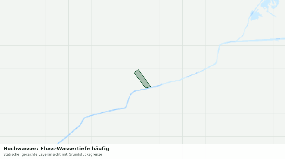 Statische Kartenansicht: Hochwasser: Fluss-Wassertiefe häufig