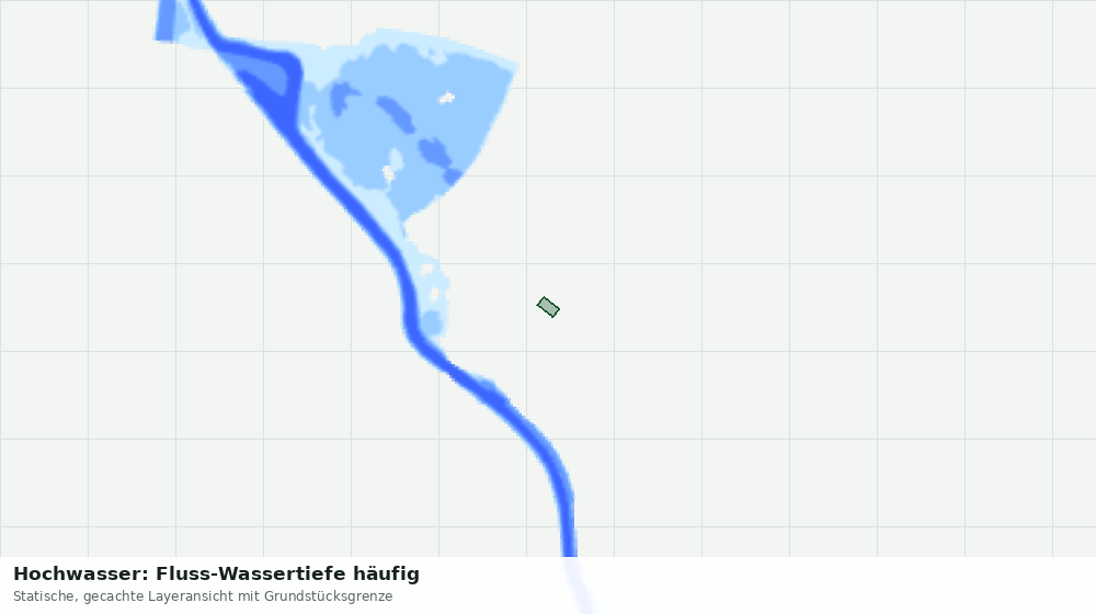 Statische Kartenansicht: Hochwasser: Fluss-Wassertiefe häufig