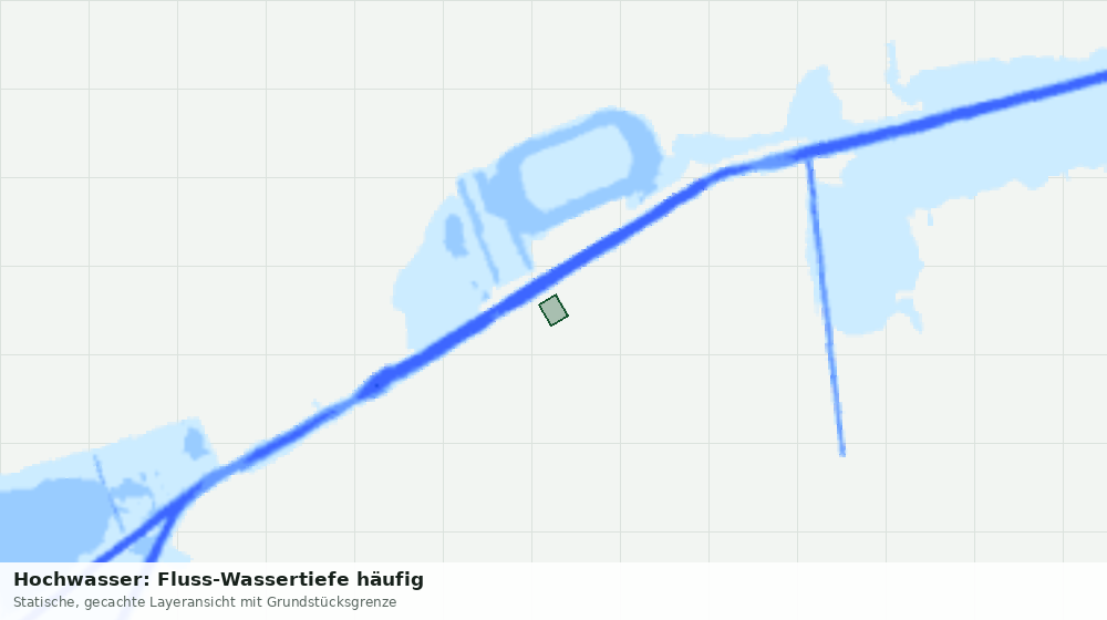 Statische Kartenansicht: Hochwasser: Fluss-Wassertiefe häufig