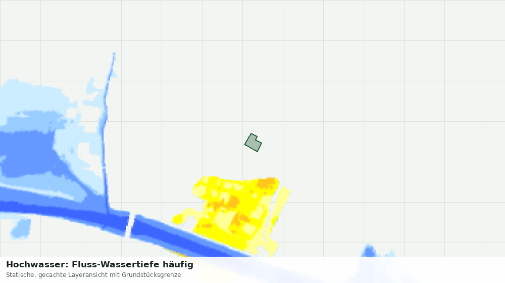 Statische Kartenansicht: Hochwasser: Fluss-Wassertiefe häufig