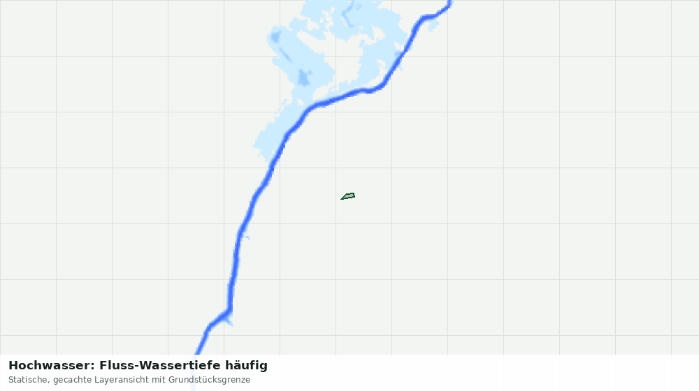 Statische Kartenansicht: Hochwasser: Fluss-Wassertiefe häufig