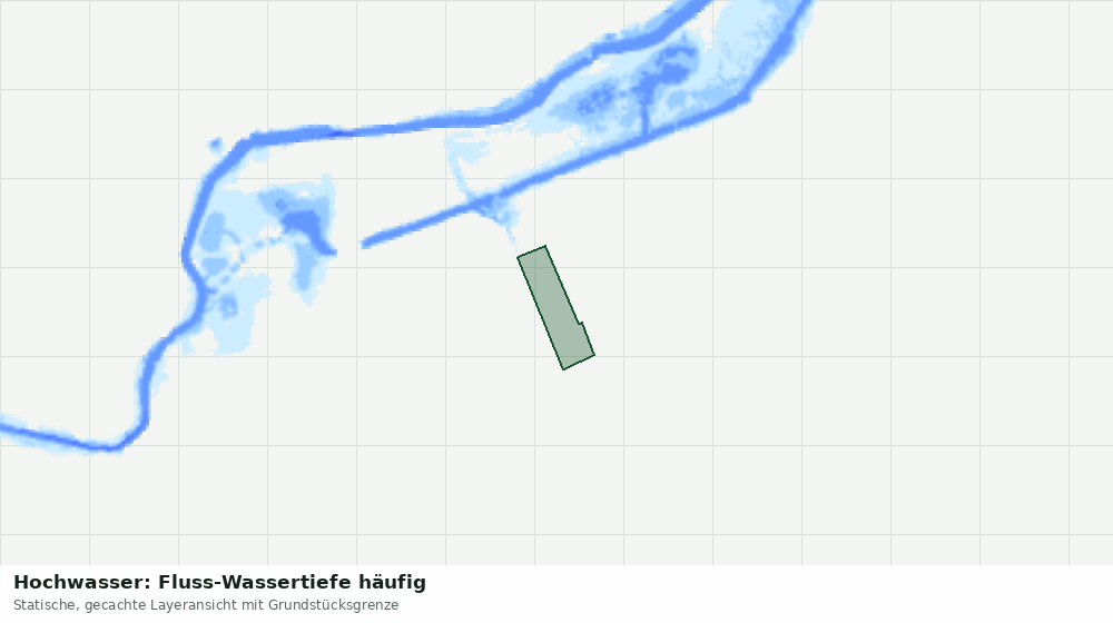 Statische Kartenansicht: Hochwasser: Fluss-Wassertiefe häufig