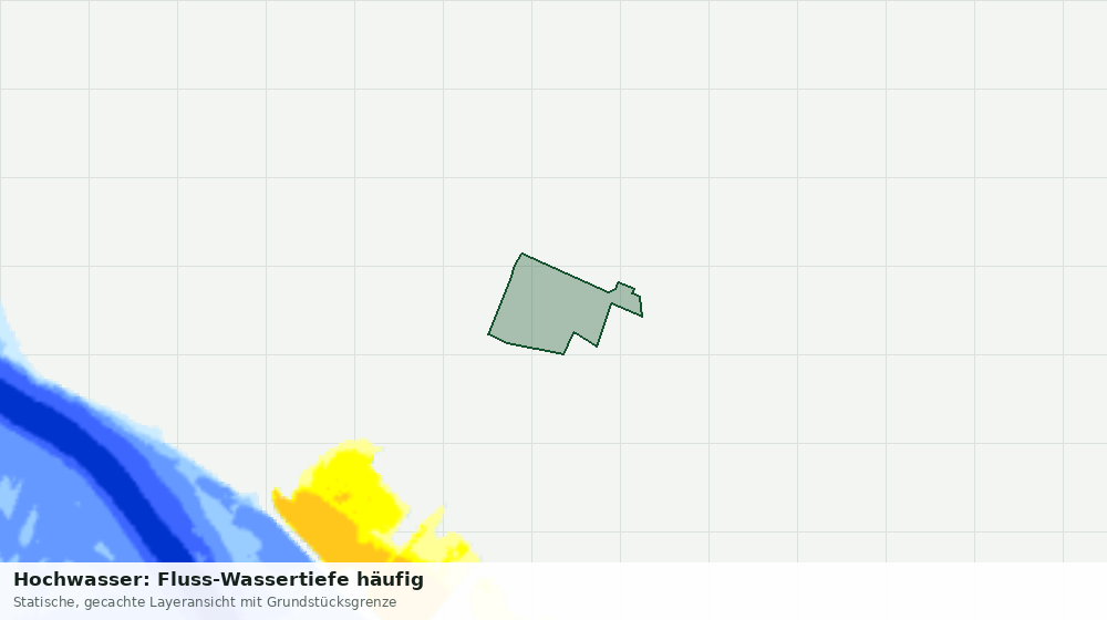 Statische Kartenansicht: Hochwasser: Fluss-Wassertiefe häufig