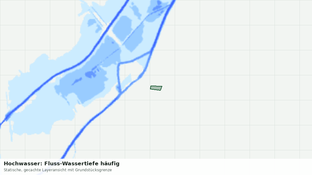 Statische Kartenansicht: Hochwasser: Fluss-Wassertiefe häufig