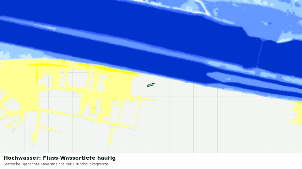 Statische Kartenansicht: Hochwasser: Fluss-Wassertiefe häufig