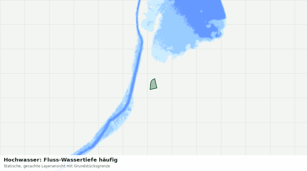 Statische Kartenansicht: Hochwasser: Fluss-Wassertiefe häufig