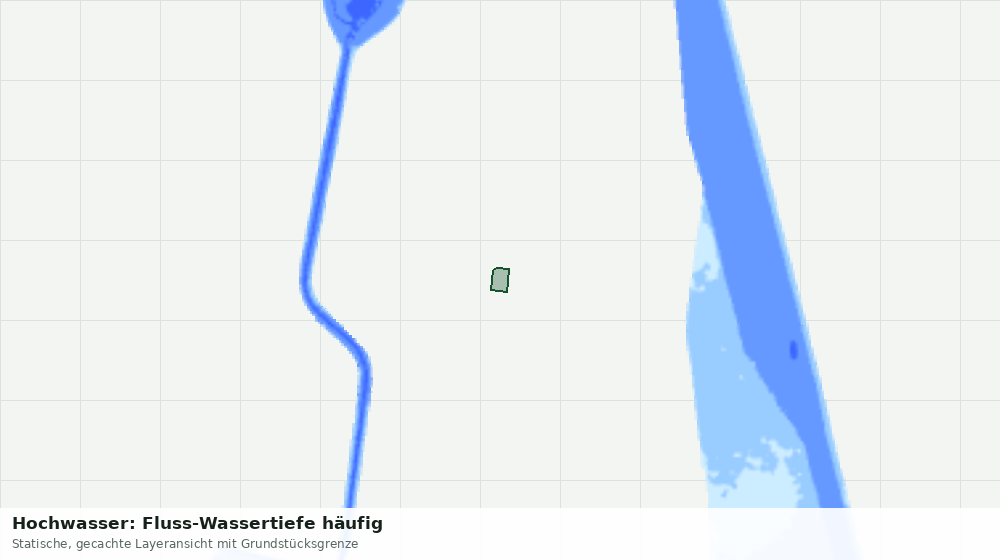 Statische Kartenansicht: Hochwasser: Fluss-Wassertiefe häufig