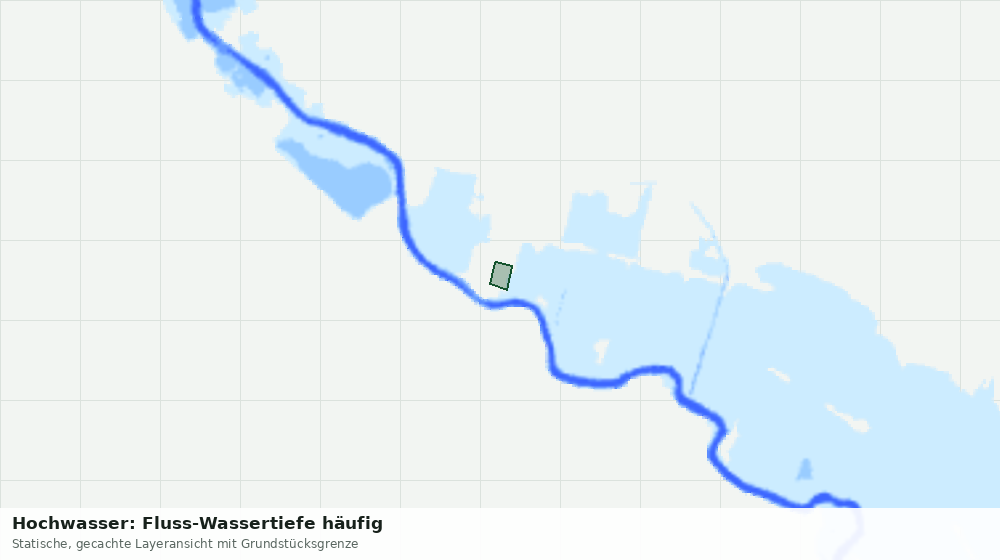 Statische Kartenansicht: Hochwasser: Fluss-Wassertiefe häufig
