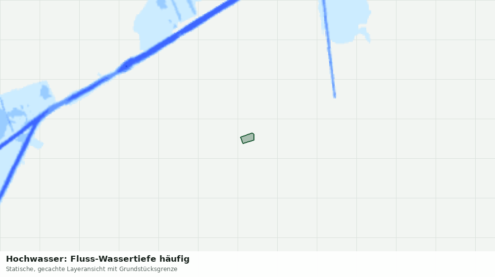 Statische Kartenansicht: Hochwasser: Fluss-Wassertiefe häufig